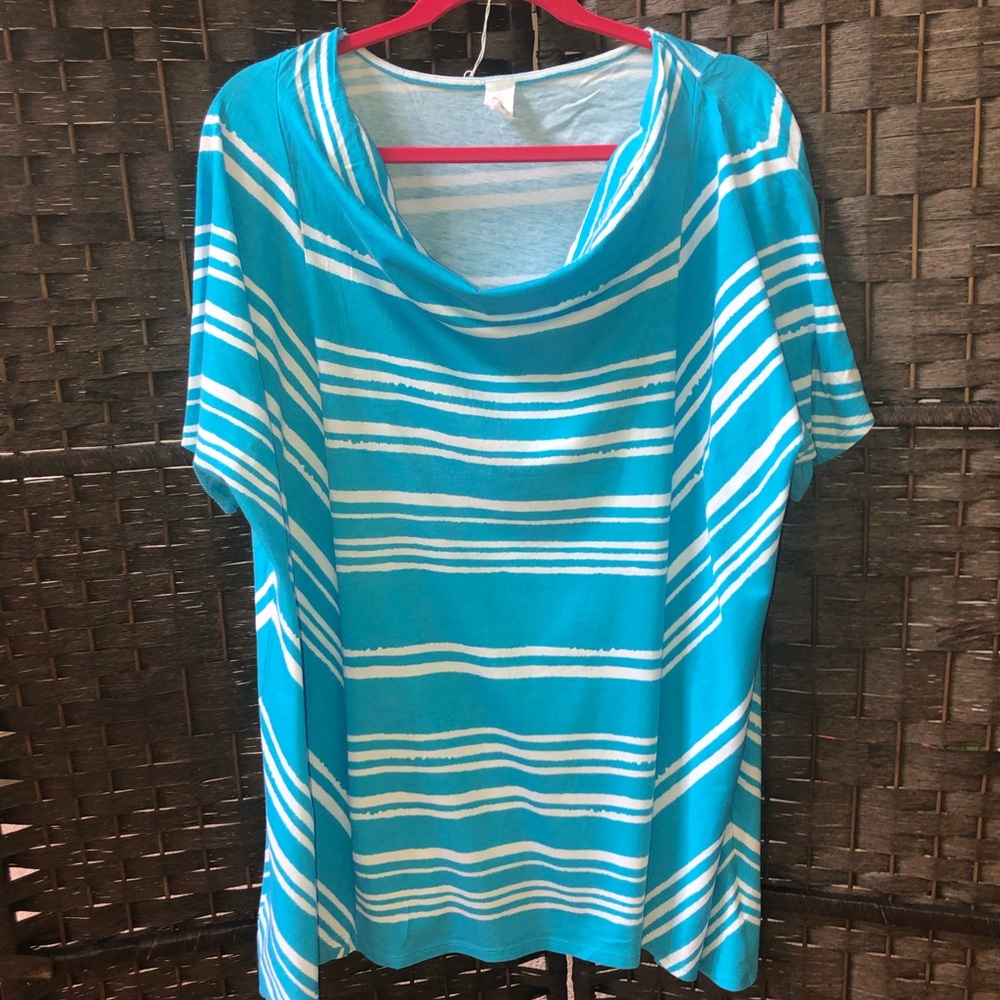 Jones New York Striped Tee